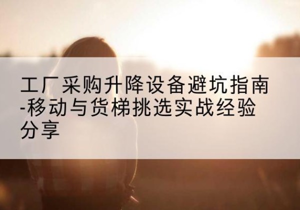 平安移动式升降机怎么选-工厂采购升降设备避坑指南-移动与货梯挑选实战经验分享